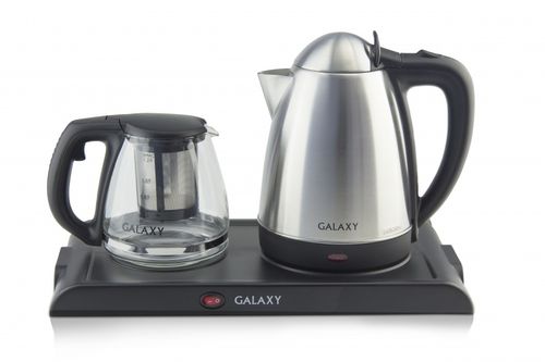 Чайный набор электрический (чайник 1,8л, стеклянный заварочный чайник 1,2л) GL0404 Galaxy