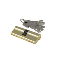 Цилиндровый механизм Z-400-70 PB золото перфо ключ/ключ S-Locked /12