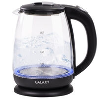 Чайник электрический стеклянный 1,8л  GL0554 черный Galaxy