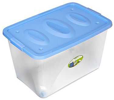 Ящик для хранения пластик 600*400*360мм универсальный Астело на колесиках С666 Мартика