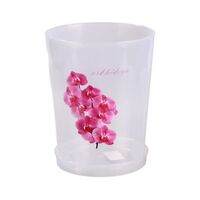 Горшок цветочный пластик для орхидеи 3,5л с поддоном прозрачный М1606 Альтернатива /20/