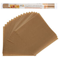 Бумага для выпечки 38*42см 16 листов с силиконизированным покрытием в ПВХ упаковке Рыжий Кот