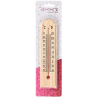 Термометр комнатный деревянный полукруглый С1102 на блистере