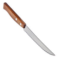 Нож кухонный 12,7см дереванная ручка, блистер, цена за 2шт, Tramontina Tradicional с зубцами