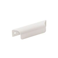 Ручка балконная Ракушка металл белая 85 мм (100)