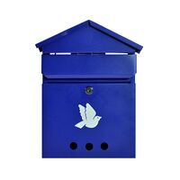 Ящик почтовый с китайским замком цвет синий Голубь