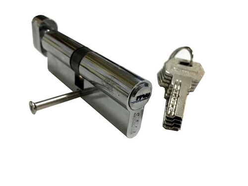 Цилиндровый механизм Z-402-B-90 CP хром перфо ключ/вертушка S-Locked /10