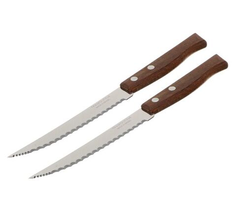 Нож кухонный 12,7см деревянная ручка , блистер, цена за 2шт Tramontina Tradicional