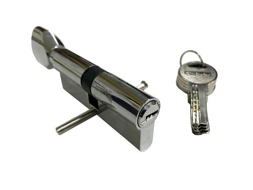 Цилиндровый механизм Z-802-80 CP хром перфо ключ/вертушка S-Locked /12