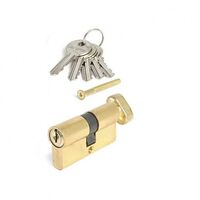 Цилиндровый механизм LL-60-С-G тонкий золото ключ/вертушка  Avers