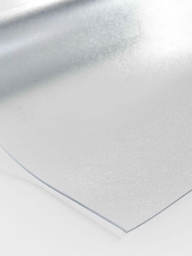 Клеенка столовая силиконовая 0,8*20м без рисунка 0,8мм прозрачная рифленая СT-080