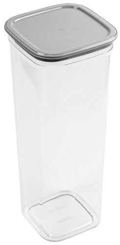 Контейнер пластик для сыпучих продуктов Смарт пыльно-серый 2,0л Мартика