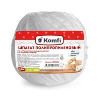 Шпагат полипропиленовый ТЕКС 1000 белый 50м Komfi