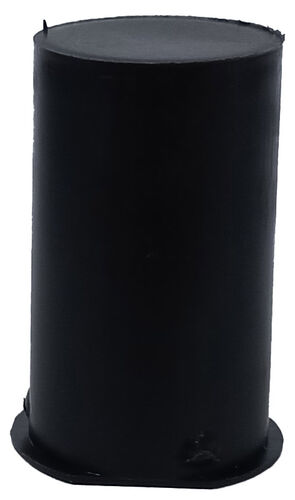 Заглушка внутренняя d-20 мм под ригель 18мм черная /100