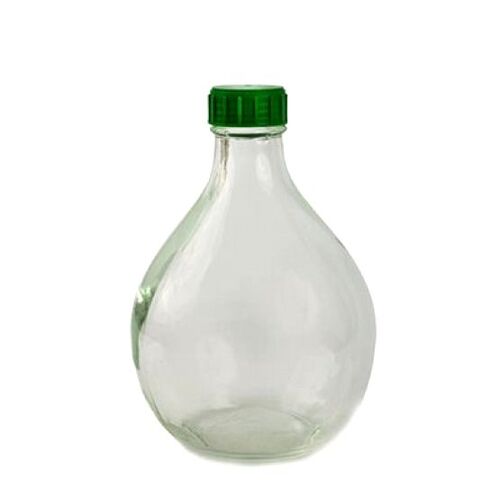 Бутыль ТО-52 Дамижана прозрачный с зеленой крышкой 3,0л