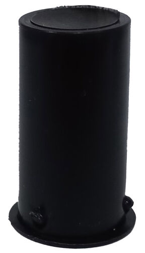 Заглушка внутренняя d-18 мм под ригель 16мм черная /100