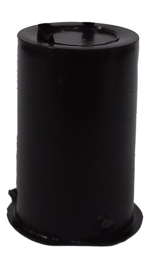 Заглушка внутренняя d-22 мм под ригель 20 мм черная /100