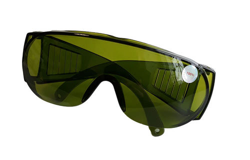 Очки защититные с дужками зеленые Гамма-пласт