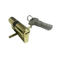 Цилиндровый мех. ECO Z ЛП-60 золото (30х30) ключ/ключ Нора