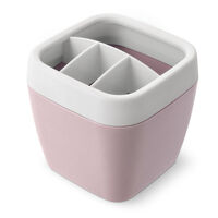 Подставка для зубных щеток пластик Эллиса бело-розовая С315БРОЗ Мартика