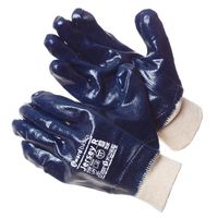 Перчатки трикотажные полный нитриловый облив синие Jersey-R