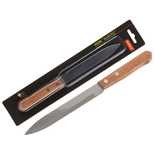 Нож для овощей Mallony Albero MAL-05AL (12.5 см, деревянная ручка)