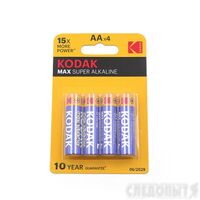 Батарейка Kodak Max алкалиновая пальчиковая AA LR06 /4шт/