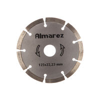 Диск отрезной алмазный 125*22,2 сегмент сухой рез бетон  Almarez
