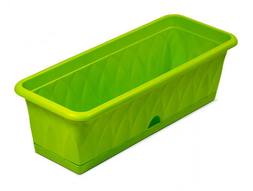 Ящик для растений 58см Сиена зеленый с поддоном С173-03-ЗЕЛ Мартика