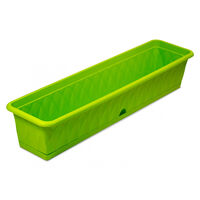 Ящик для растений 93см Сиена зеленый с поддоном С175-03-ЗЕЛ Мартика