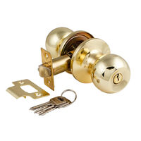 Защелка дверная 6072-01-ET РВ золото ключ/фиксатор S-Locked