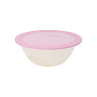 Салатник пластик 2,1л с крышкой Velvet розовый FZ
