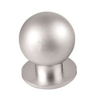 Ручка-кнопка 14.137.07 серебро малая TRODOS