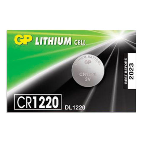 Батарейка GP Lithium литиевая в блистере CR1220 /1шт/