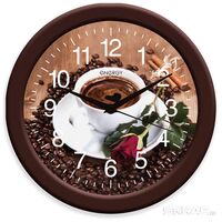 Часы настенные круглые EC-101 кофе Energy